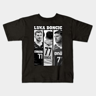 Luka Doncic Basketball 2 Kids T-Shirt